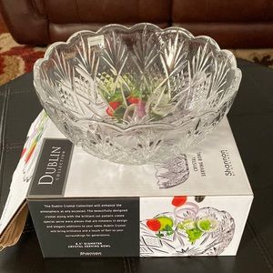 Dublin Collection Crystal Serving Bowl